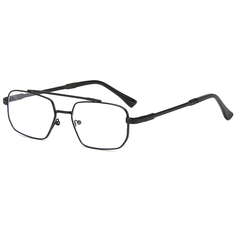 Damen modische geometrische Brille mit leichtem Metallrahmen Brehn