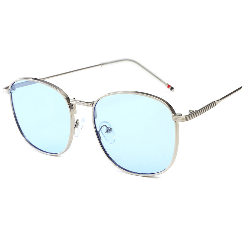 Damen stilvolle oversized Sonnenbrille mit glamourösem Metallrahmen Brehn
