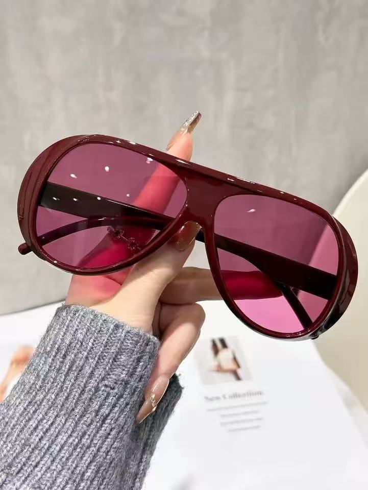 Damen elegante Oversized-Sonnenbrille mit UV-Schutz Brehn