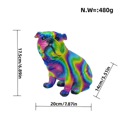Kunstvolle Bulldoggen Figur Brehn
