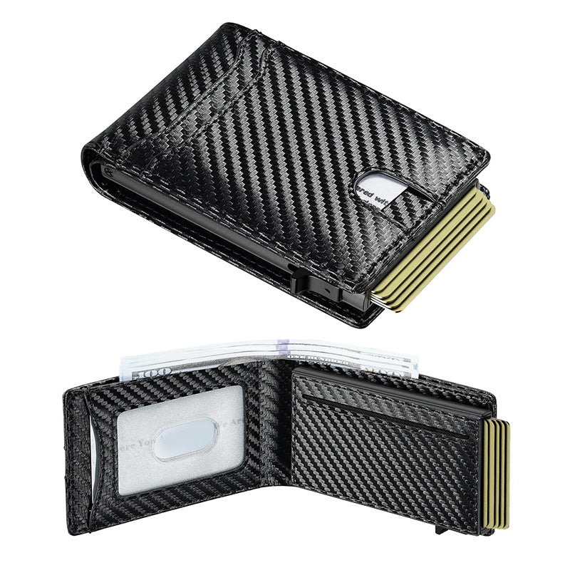 Slim RFID Schutz Leder Geldbörse Brehn