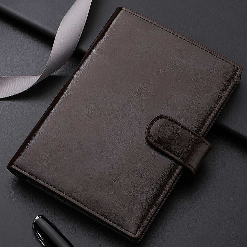 Elegante strukturierte Leder Planer Brieftasche Brehn