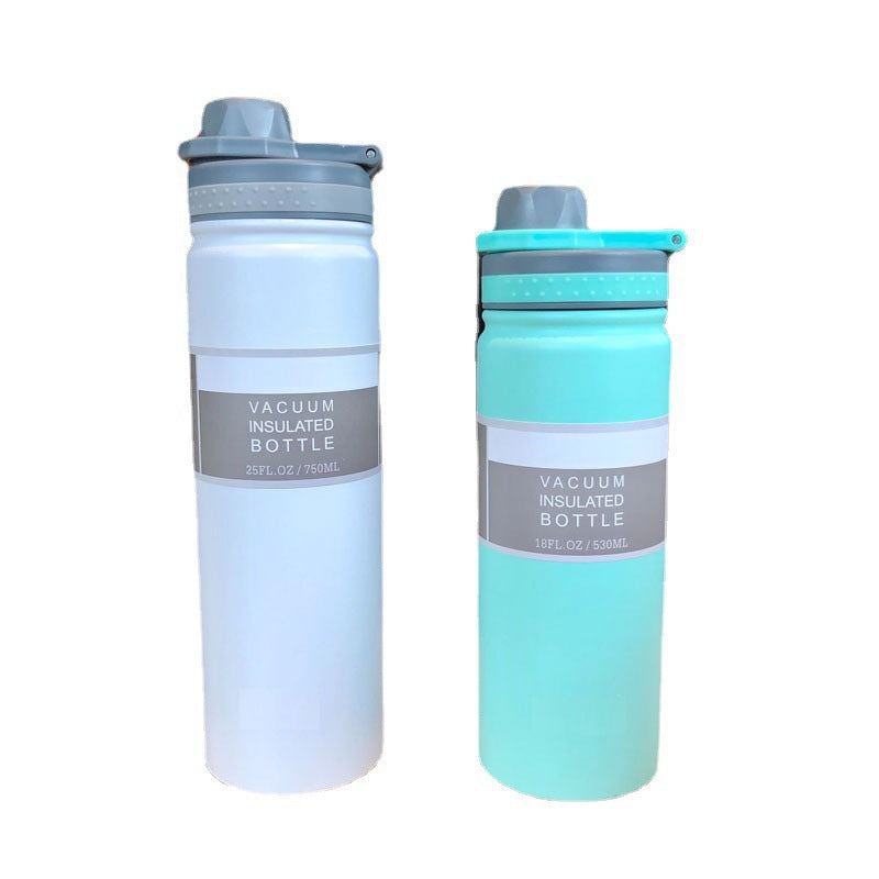 Damen isolierte Trinkflasche mit integriertem Silikon-Trinkverschluss Brehn