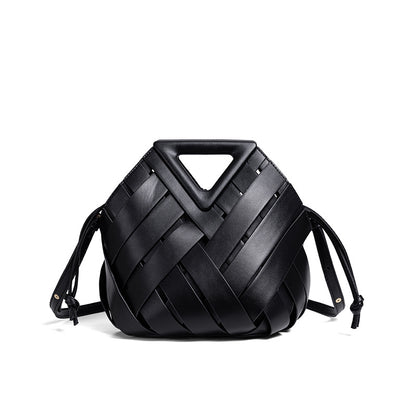 Handgefertigte Geflochtene Leder-Handtasche Brehn