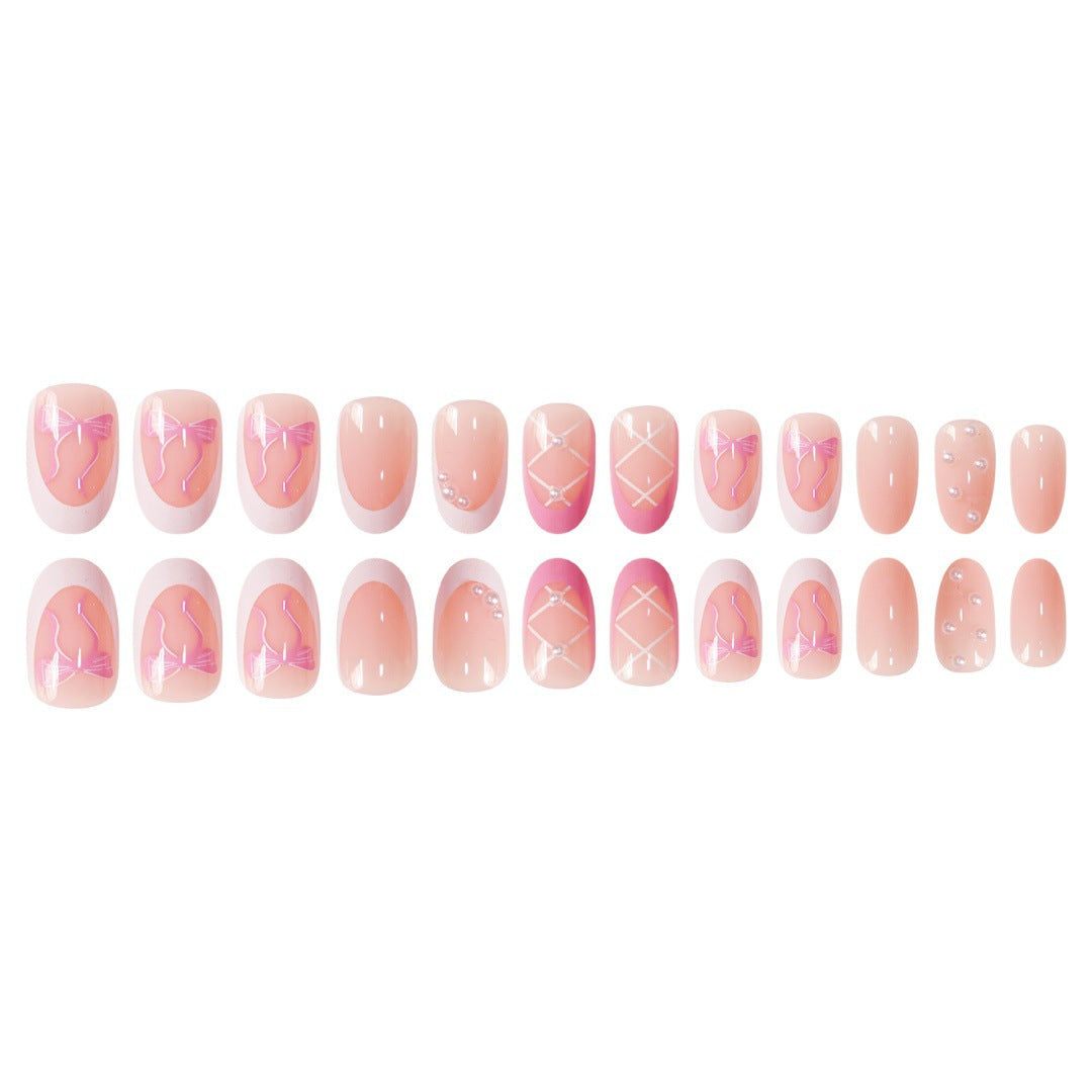 Elegantes Dekoratives Press-On Nagelset Brehn