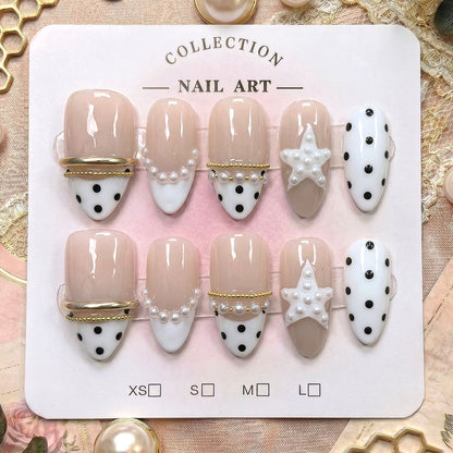 Premium Dekorative Press-On Nagelset