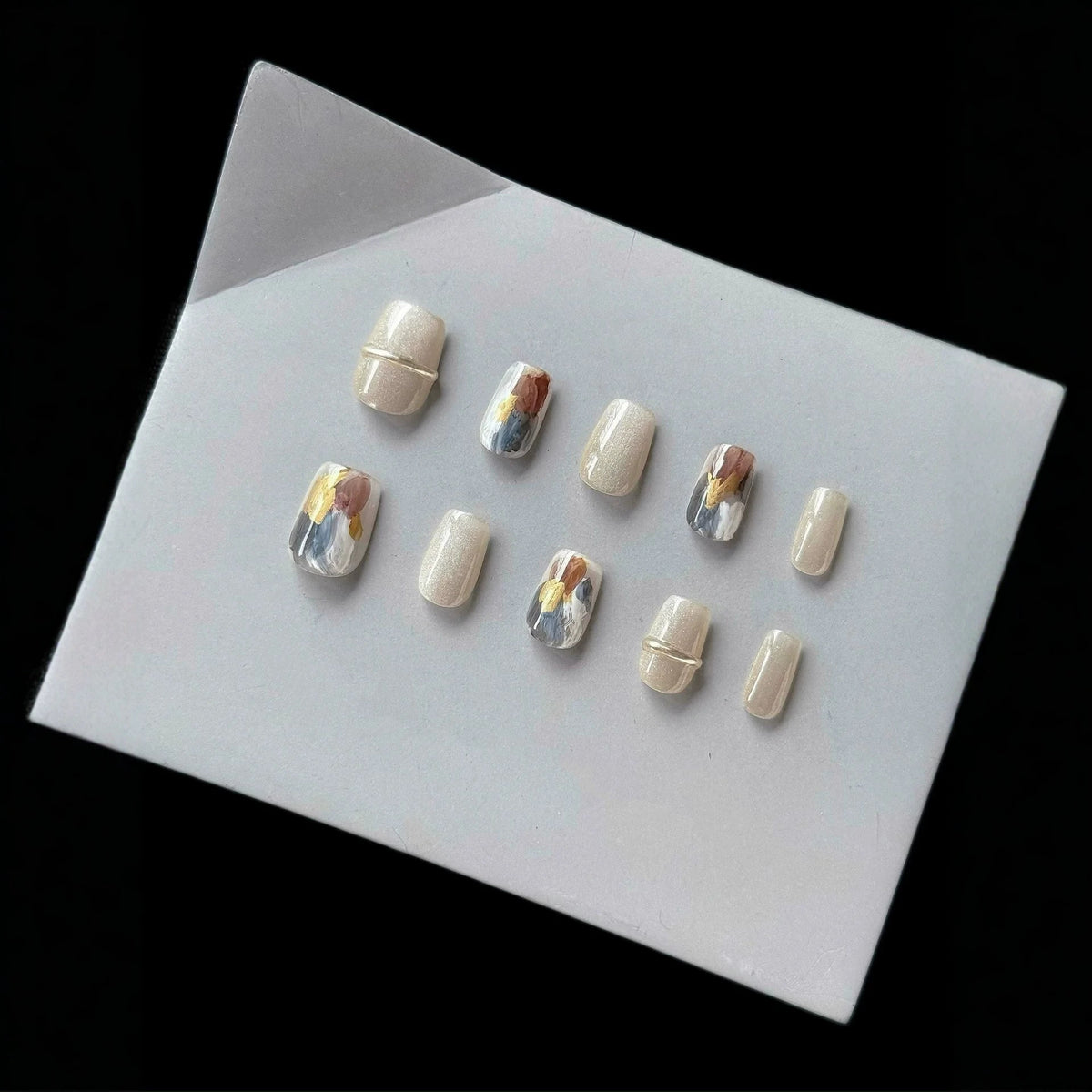 Künstlerisches Press-On Nageldesign-Set