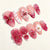 Detailliertes florales Design Press-On Nägel Brehn