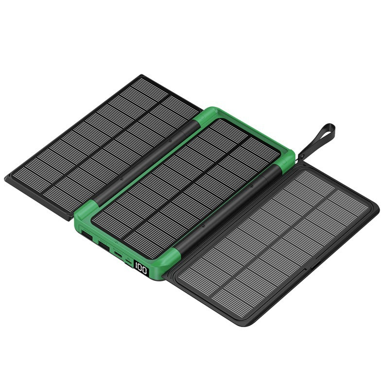 Tragbare Solar Powerbank mit Multifunktionaler Ladefunktion Brehn
