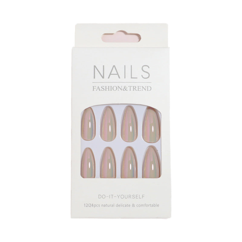 Iridescent Press-On Nail Tips Brehn