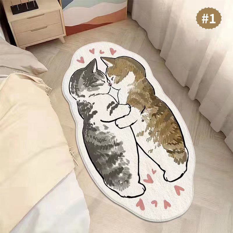 Cartoon Katzenförmiger Teppich Brehn