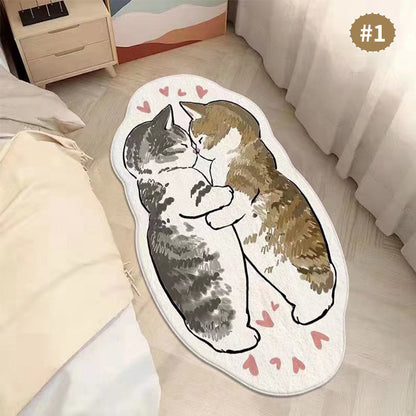 Cartoon Katzenförmiger Teppich Brehn