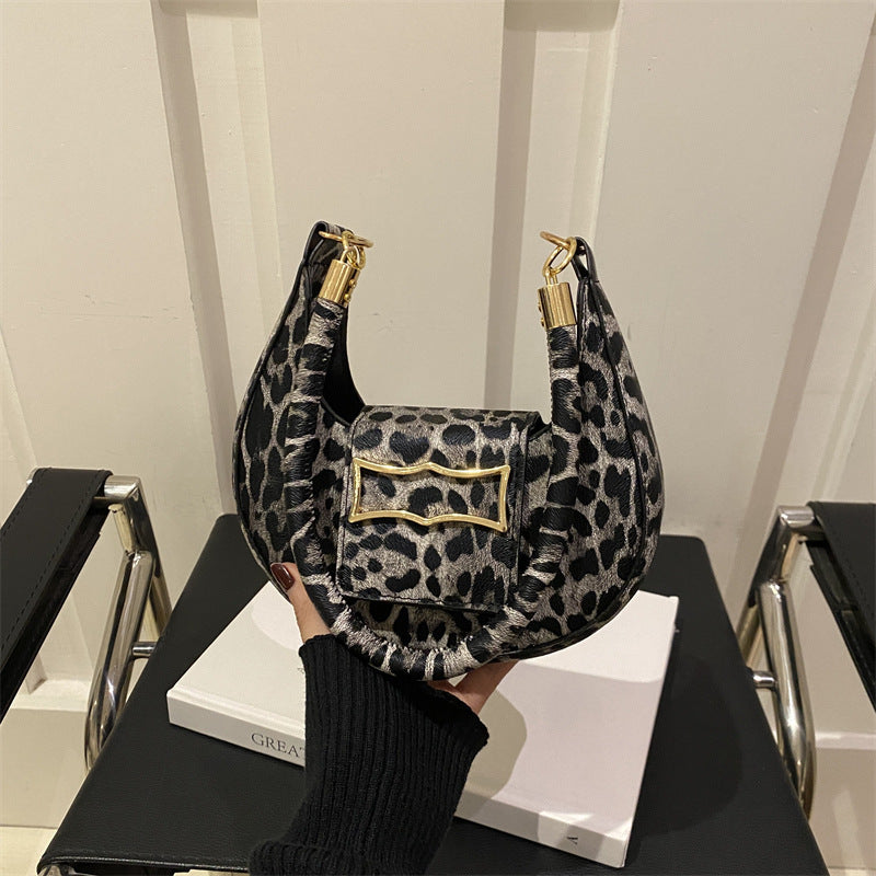Stylische Leopardenmuster-Handtasche Brehn