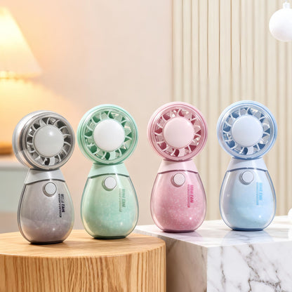 Damen Tragbarer Mini-Handventilator mit Tiermotiv und USB-Ladefunktion Brehn