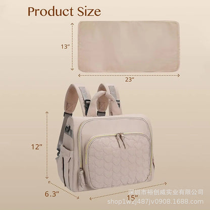 Multi-Funktionaler Windelrucksack mit Wickelmatte Brehn