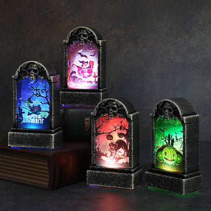 Dekorative LED Gespenster Friedhof Laterne Brehn