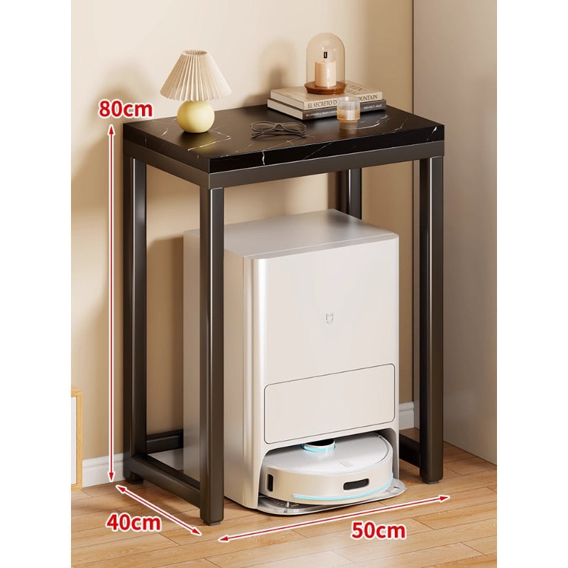 Marmor-Top-Gold-Metall-Konsole für Robotervakuum-Dock und Eingangsorganisator