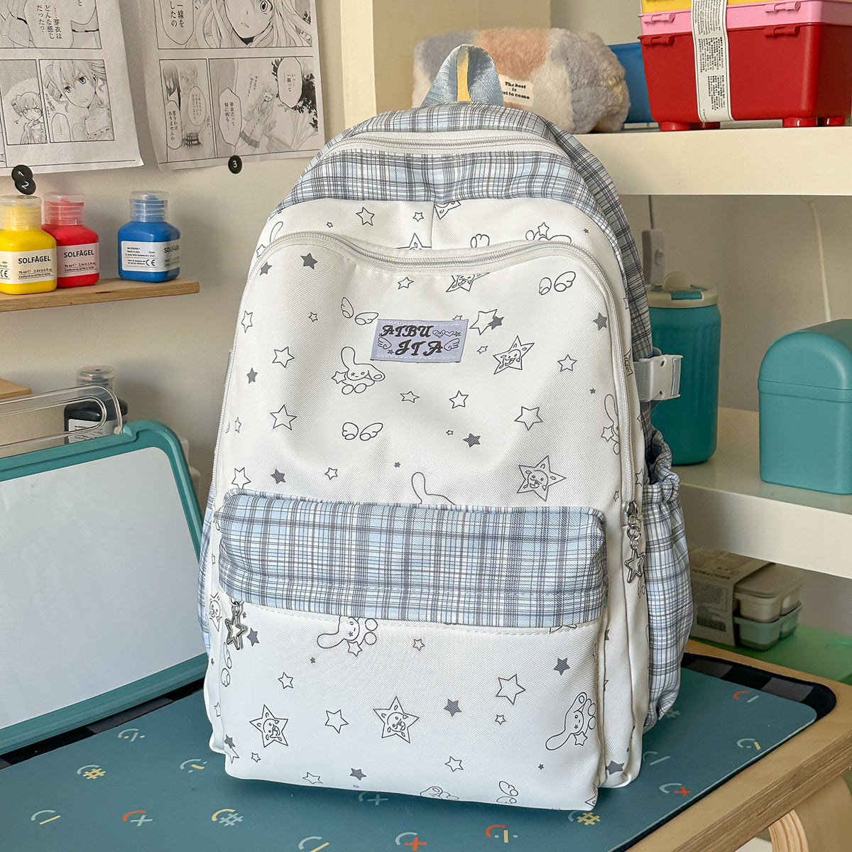 Stylischer Grafikdruck-Rucksack Brehn