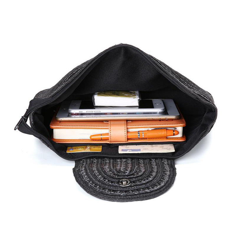 Elegante Clutch-Tasche mit Hochqualitativer Flechtstruktur Brehn
