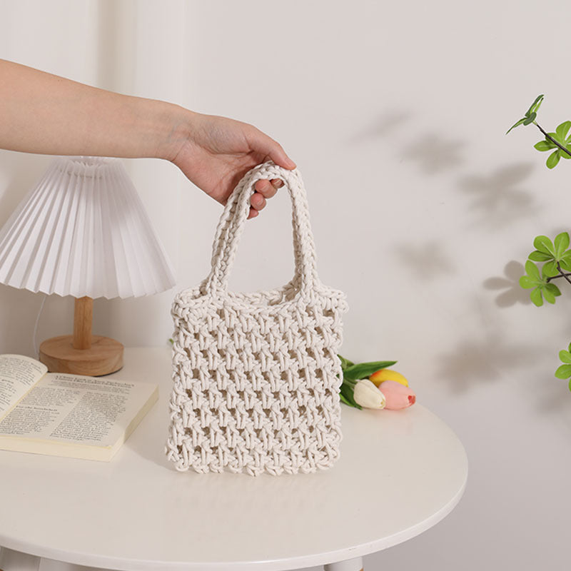 Damen Stilvolle geflochtene Handtasche Brehn