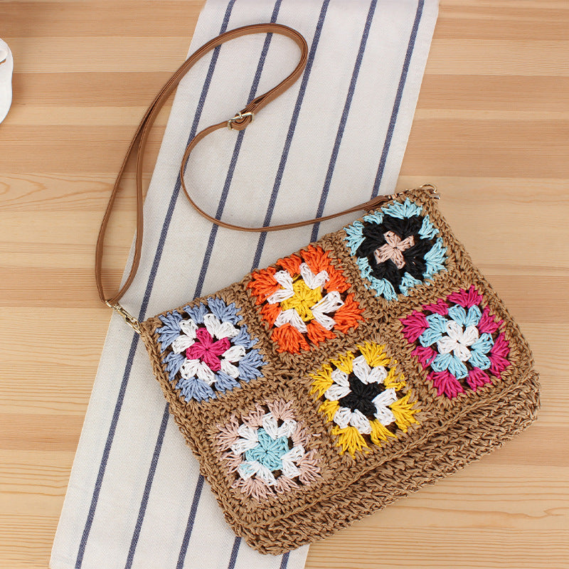 Umhängetasche Im Fröhlichen Patchwork-Stil Brehn