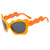 Damen Sonnenbrille im kreativen Wellen-Design Brehn
