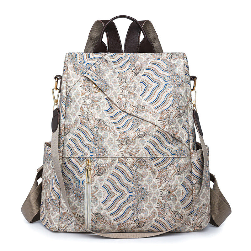 Chic Gemusterter Reise-Rucksack Brehn