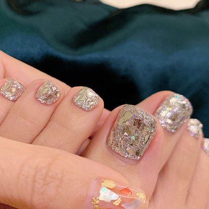Premium Glitzernde Press-On Nagelkunst Set Brehn