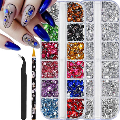 Nagelkunst Edelstein Dekorationsset