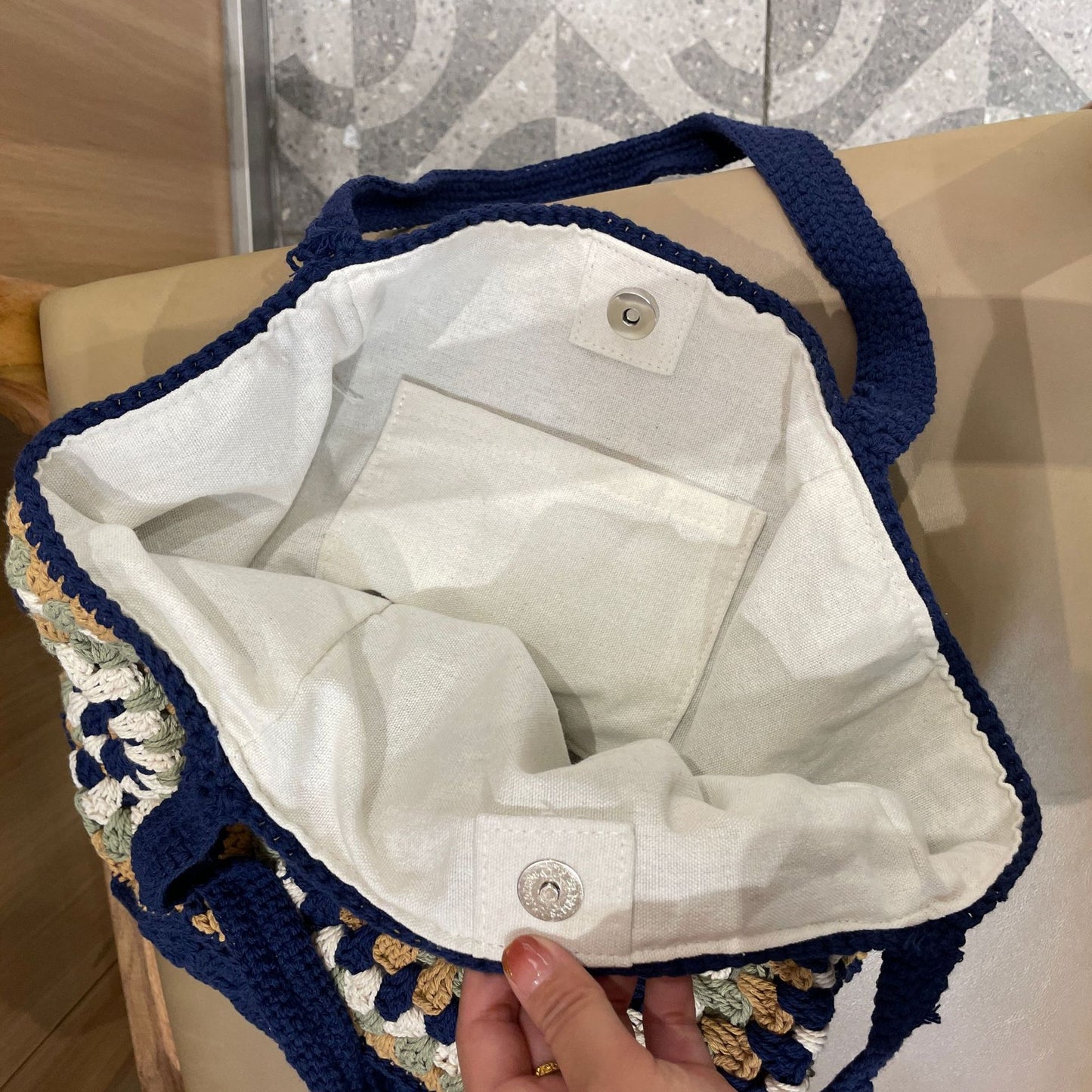 Handgefertigte Häkel Tasche Brehn