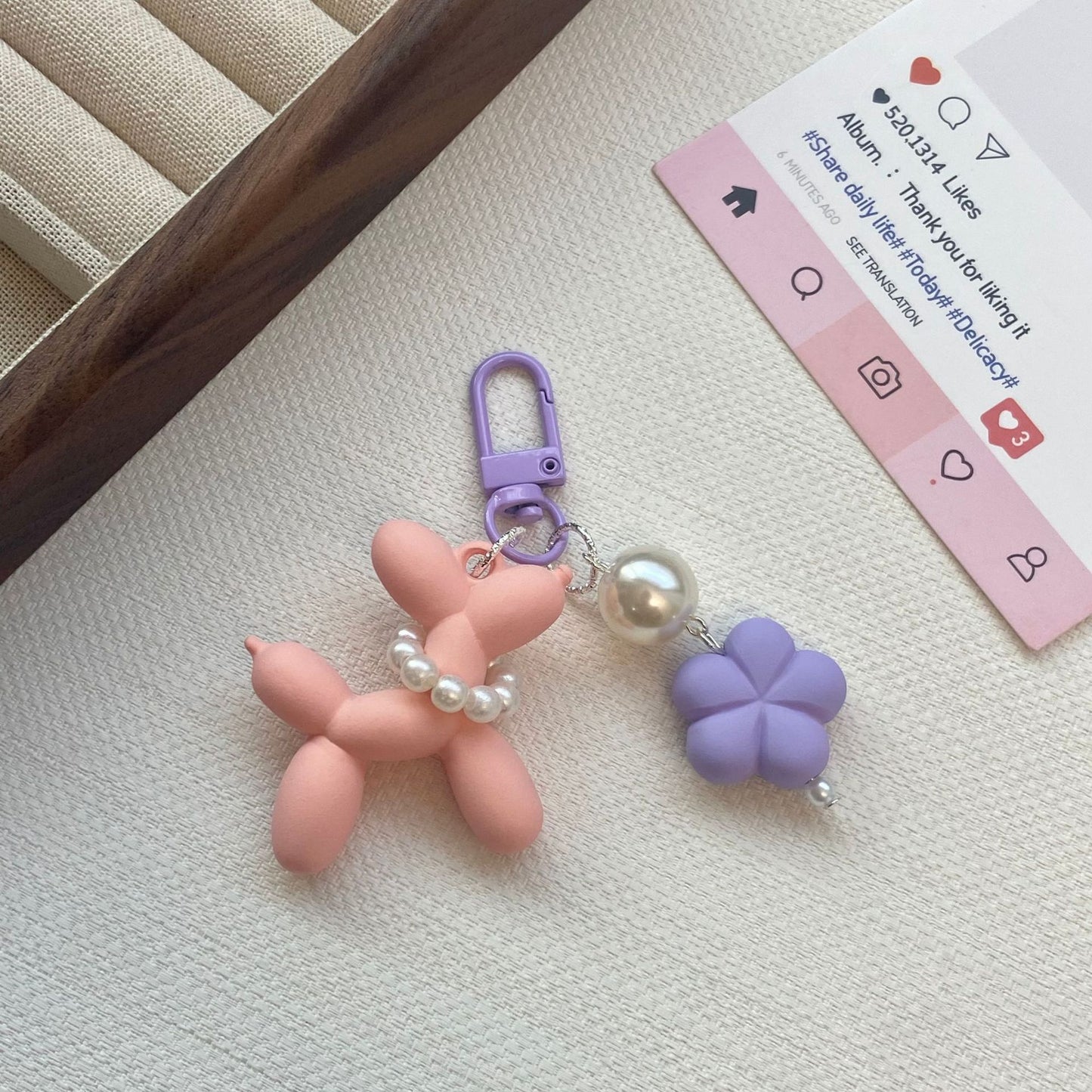Ballon Tier Charm Schlüsselanhänger Brehn