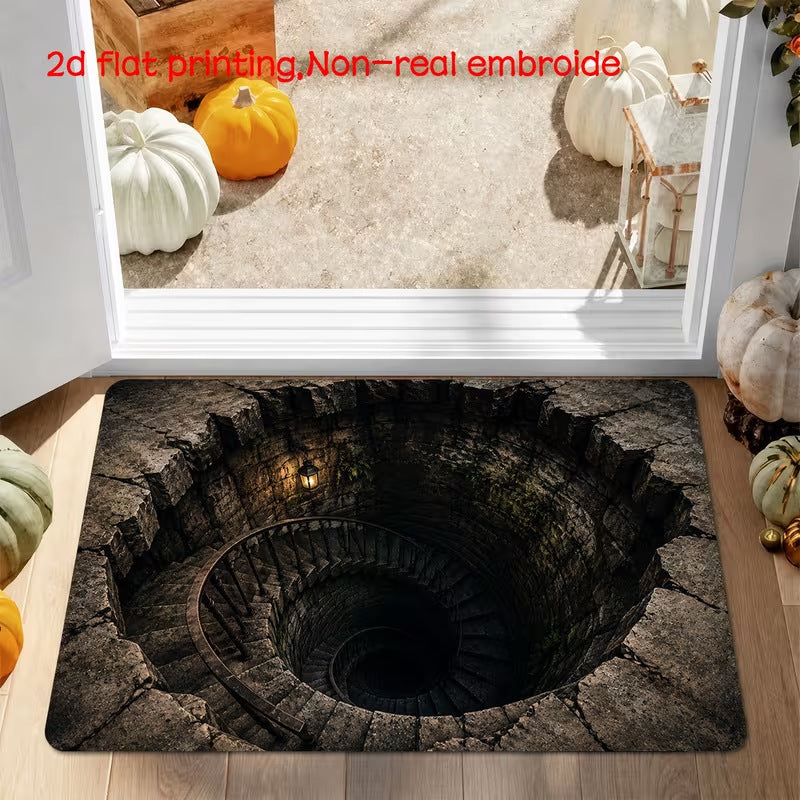 3D Spiral Staircase Illusion Mat