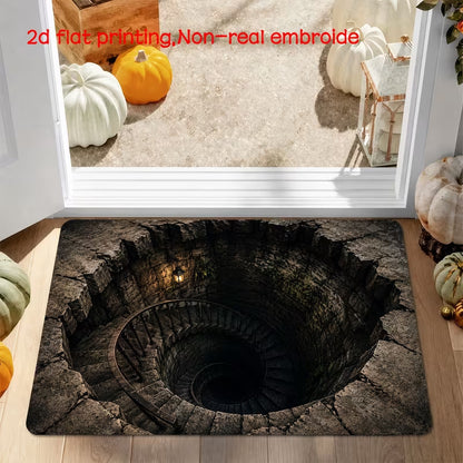 3D Spiral Staircase Illusion Mat