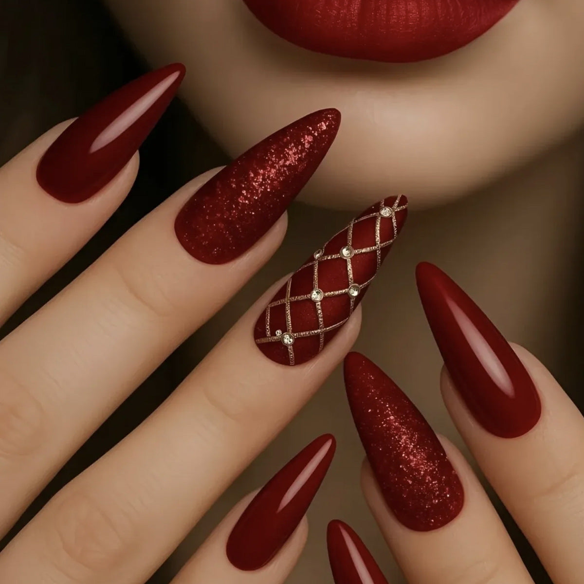 Glamorous Stiletto Nagelkunst Kits Brehn