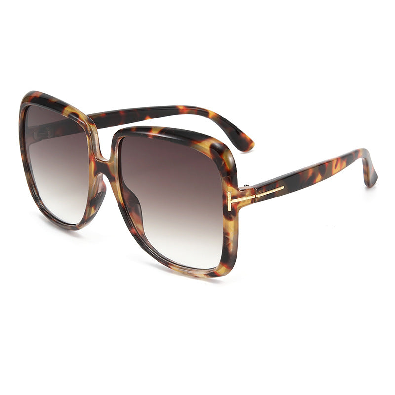 Damen elegante oversized Sonnenbrille mit filigranem Rahmen Brehn