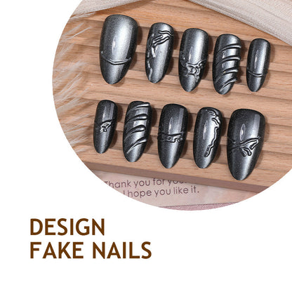 Kunstnagelset mit elegantem und schimmerndem Design Brehn