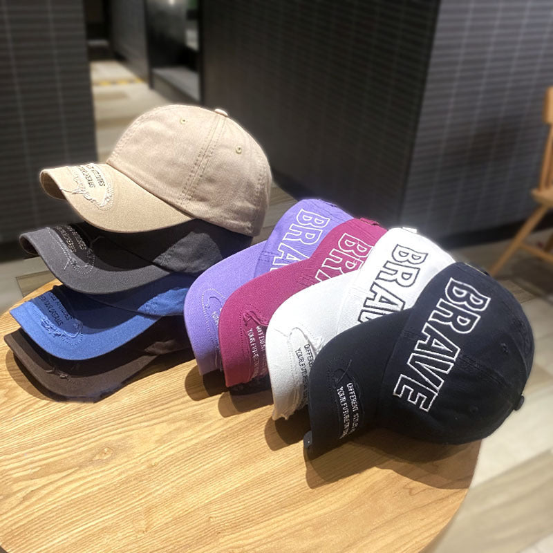Damen Zerrissene Freizeit Denim Kappe Brehn