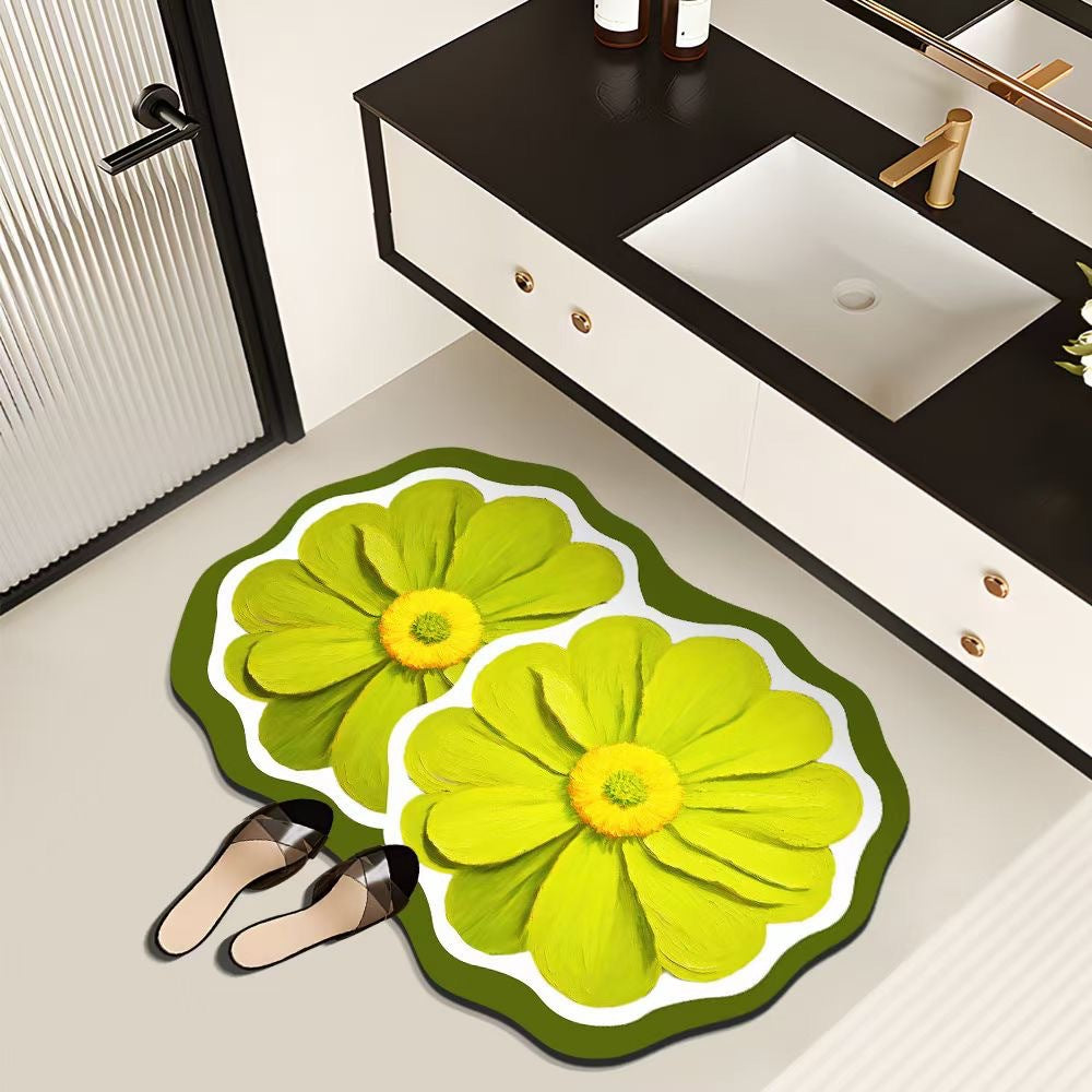 Dekorative Blumen-Badematte Brehn