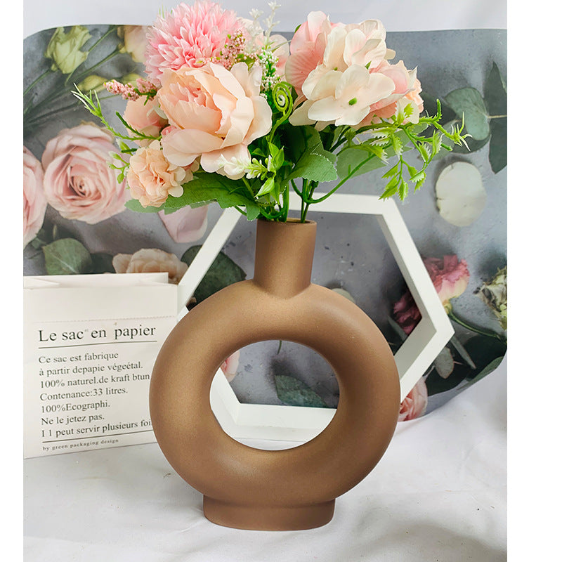 Moderne Abstrakte Keramik Blumenvase Brehn