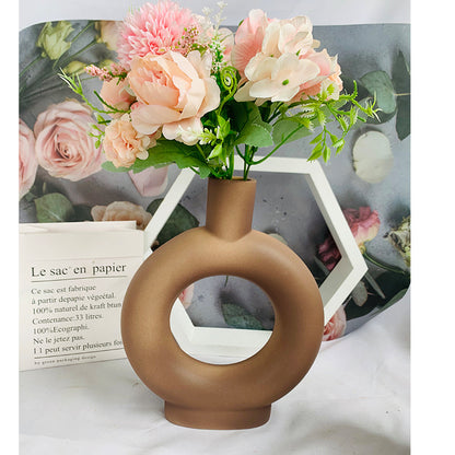 Moderne Abstrakte Keramik Blumenvase Brehn