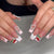 Dekoratives 3D Verziertes Press-On Nagelset Brehn