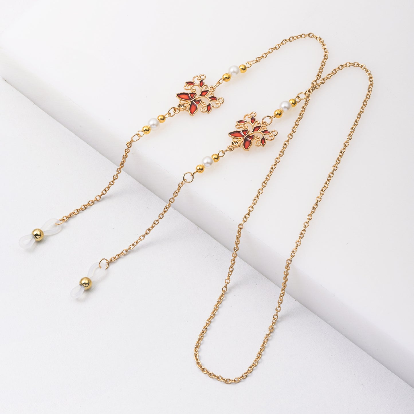 Elegante florale Brillen Kette Brehn