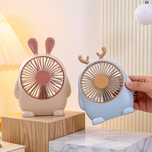 Damen tragbarer Handventilator mit verspieltem Elchdesign Brehn