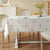 Bestickte Blumen-Tischdecke