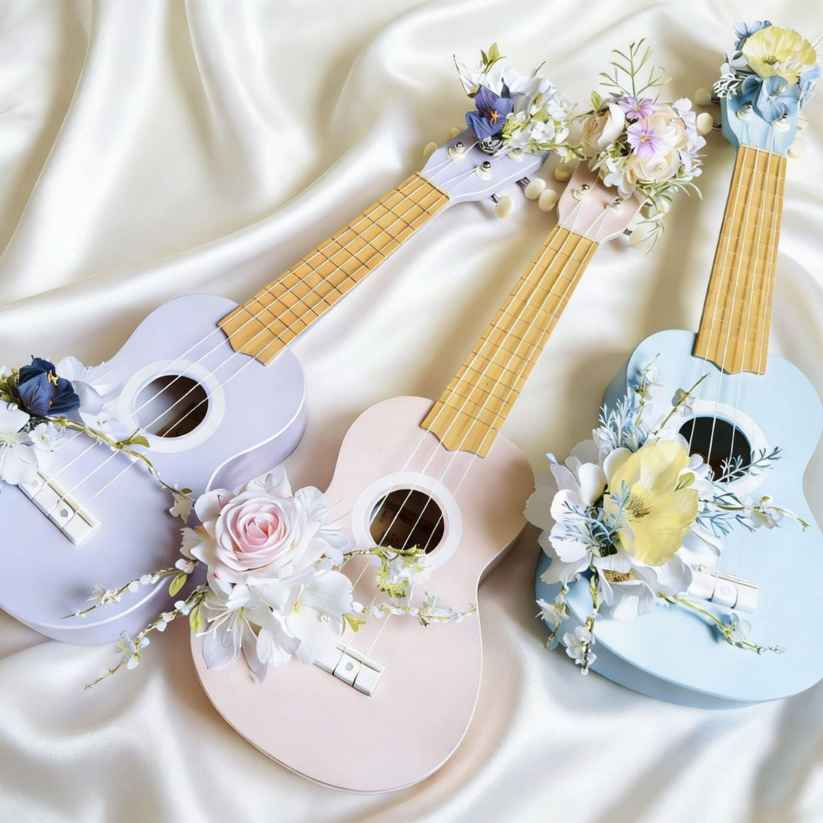 Blumenmuster Dekorative Ukulele Brehn