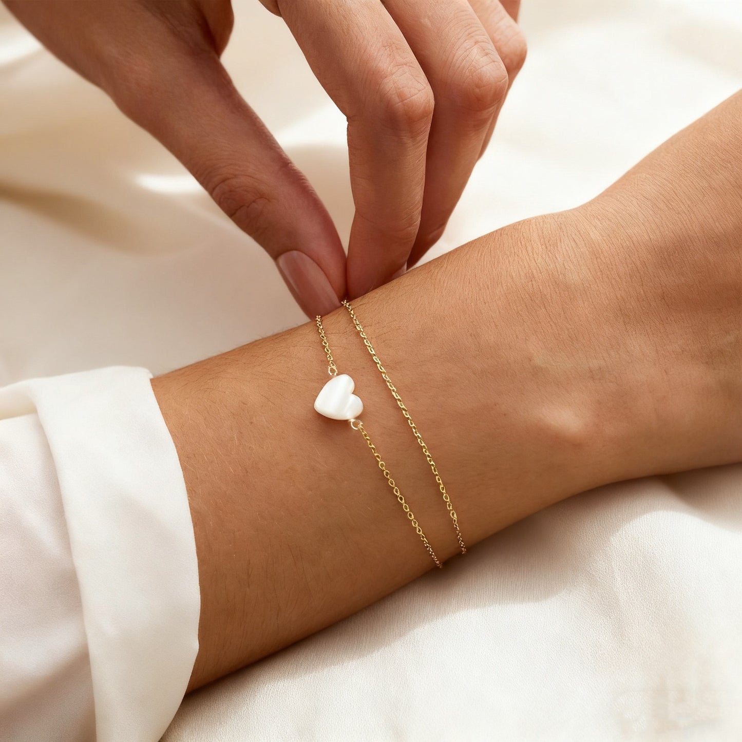 Elegante Herz Charm-Armband Brehn