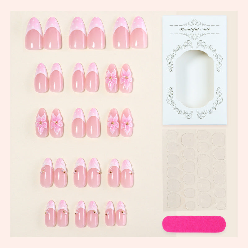 Elegantes florales Press-On-Nagelkunst-Set Brehn 1788495644