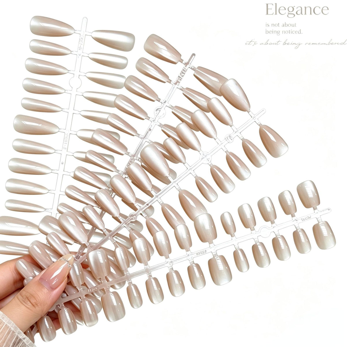 Premium Glossy Nail Art Press-On-Nägel