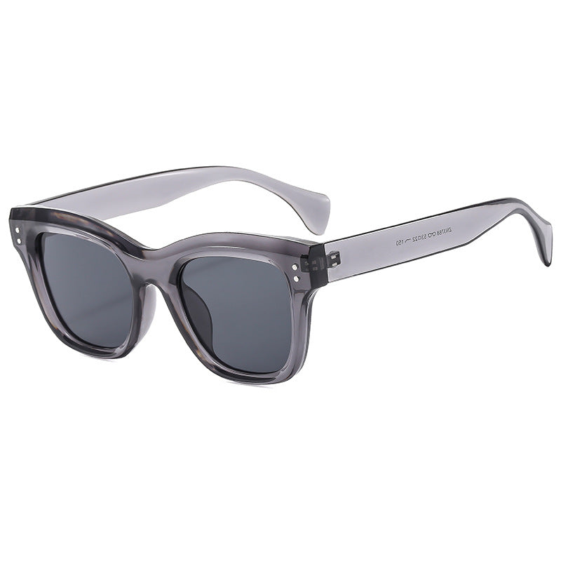 Damen modische Sonnenbrille mit markantem, kantigem Rahmen Brehn