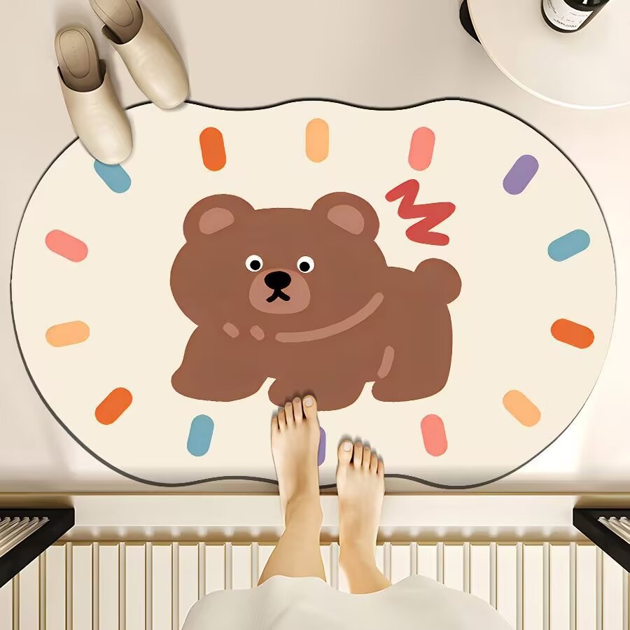 Süße Cartoon Bär Badmatte Brehn